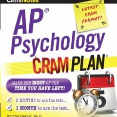 PDF/READ CliffsNotes AP Psychology Cram Plan