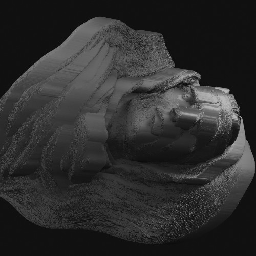 with hands folded