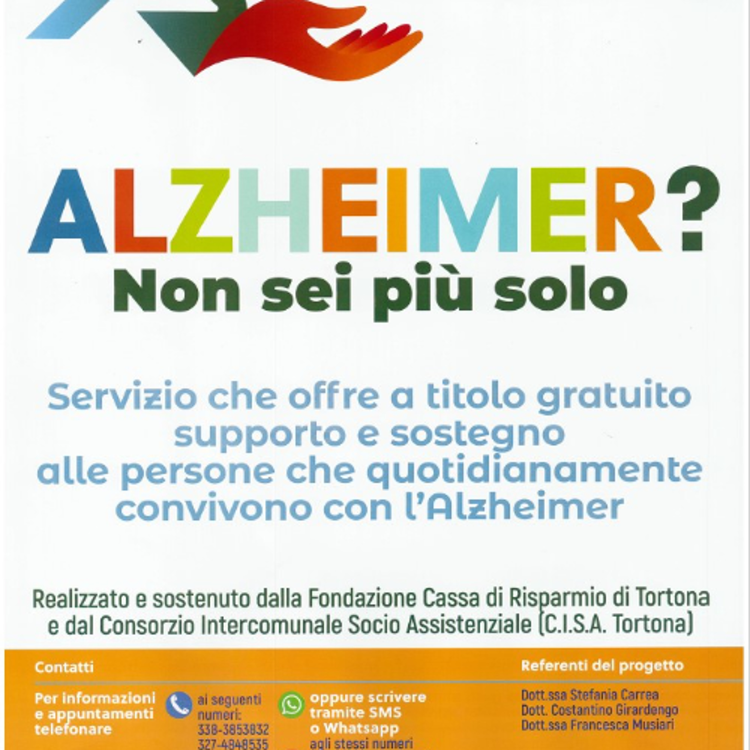 "A casa con voi", l'associazione che segue i malati di demenze e Alzheimer