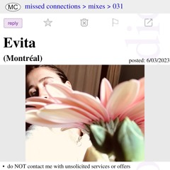 031 - Missed Connections w/ Evita