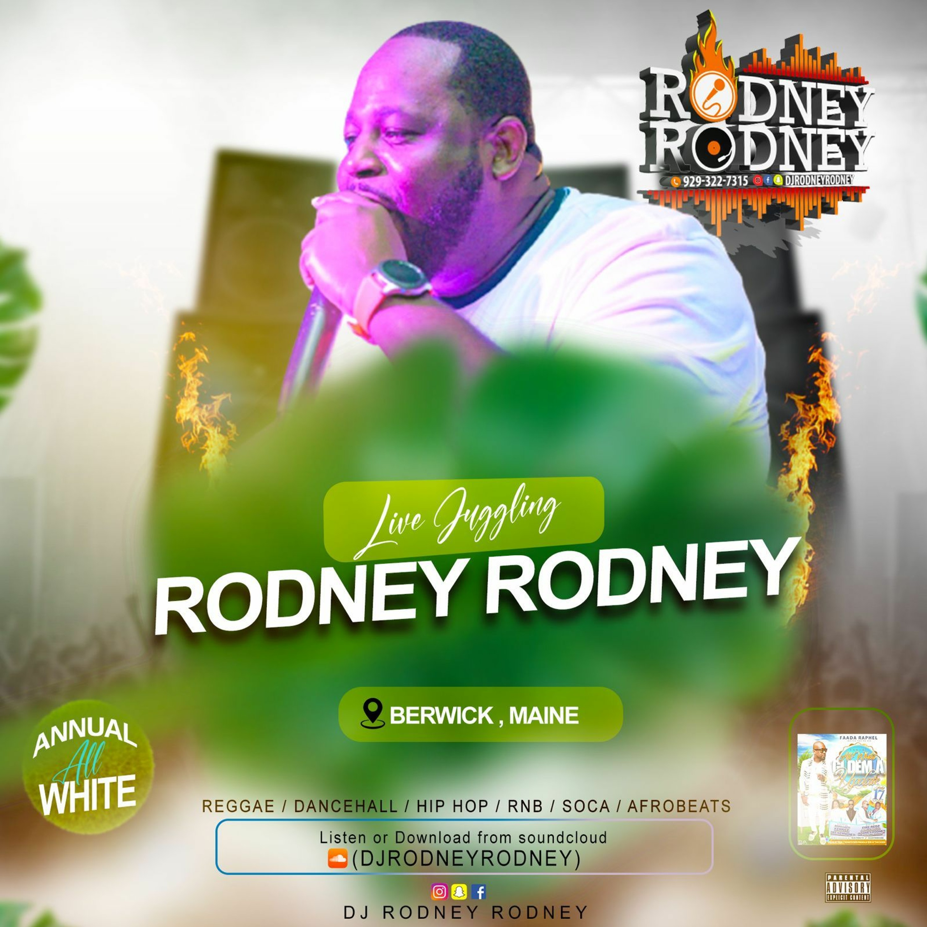 RODNEYRODNEY LIVE JUGGLING ANNUAL ALL WHITE 2022 BERWICK MAINE episode artwork