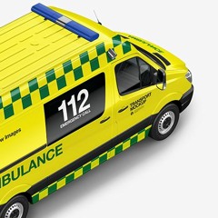 58+ Download Free Van Ambulance Mockup - Half Side View (High-Angle Shot) Vehicle Mockups PSD Templa
