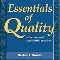 FREE KINDLE 💓 Essentials of Quality with Cases and Experiential Exercises by Victor