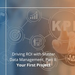 Driving ROI with Master Data Management, Part II: Your First Project - Audio Blog