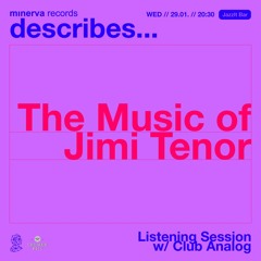 Minerva Records Describes...The Music of Jimi Tenor w/ Club Analog [290125 Jazzit:Bar]