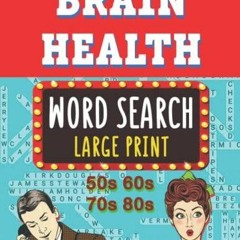 PDF Download Brain Health Word Search For Seniors Large Print: 1400+ Words | Cha