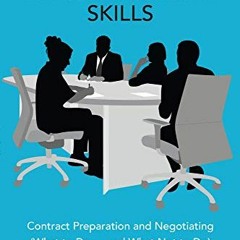 [VIEW] KINDLE 💕 Transactional Skills: Contract Preparation and Negotiating (What to