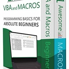 Download pdf Excel VBA Bundle (2 Books): Excel VBA and Macros and 51 Awesome Macros by  Philippe A.