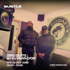 SUBTLE RADIO W/ DJ DEAN LYON : OCT 25 (EXT MIX)