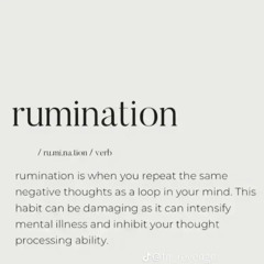 Rumination (CTBMASH X XACT1Y )