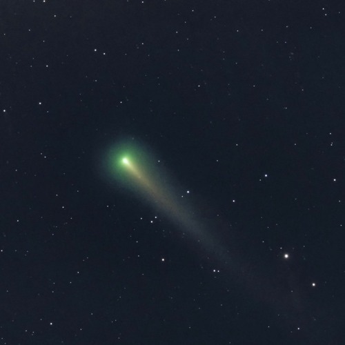 Blazing comet.