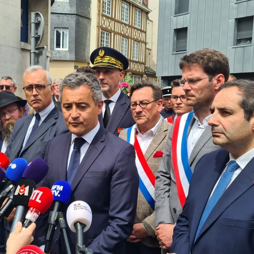 La déclaration du ministre de l'Intérieur à la synagogue de Rouen