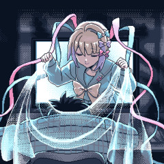 she's a two-dimensional girl so she can't get out of the screen