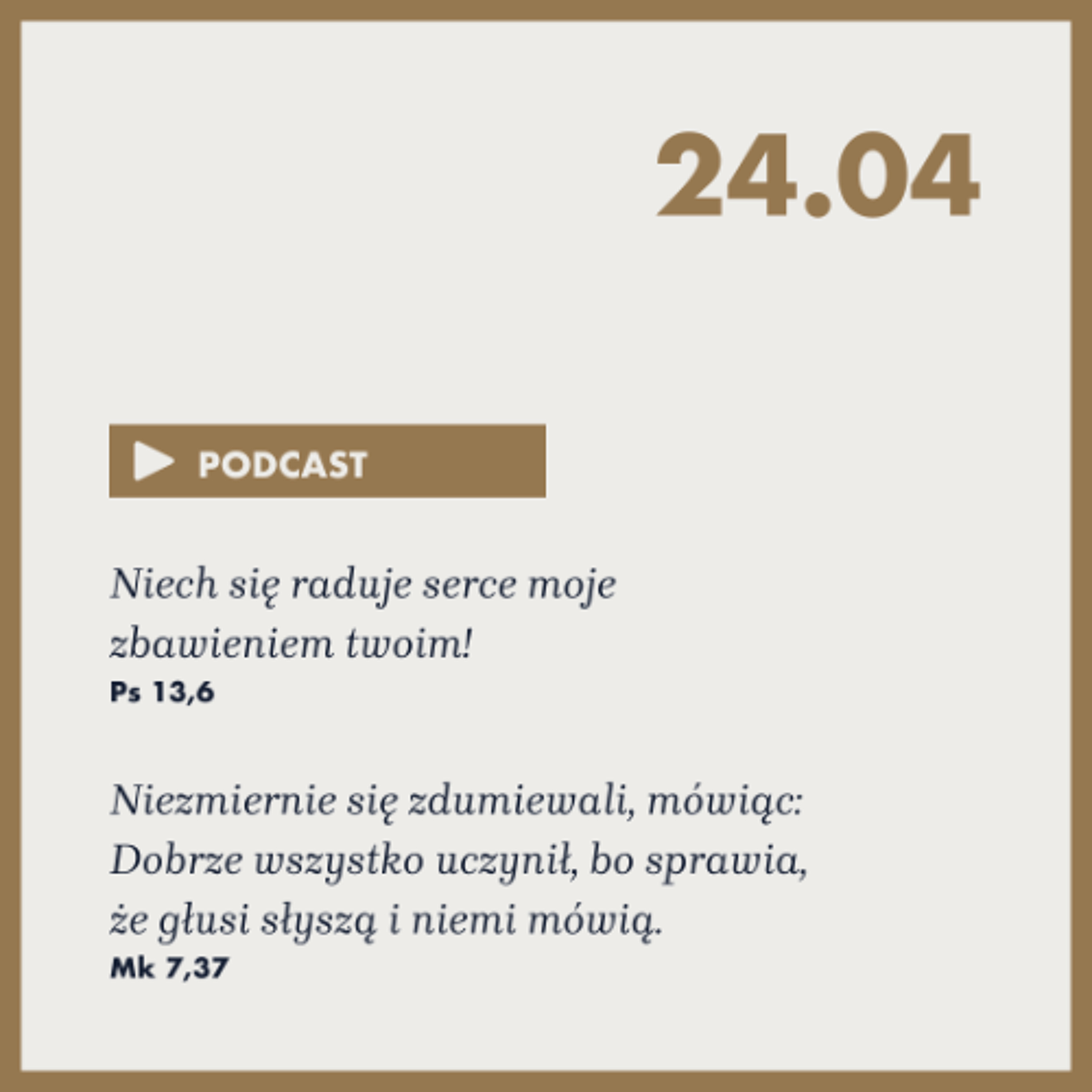 Poranek ze Słowem na 24 kwietnia 2025 episode artwork