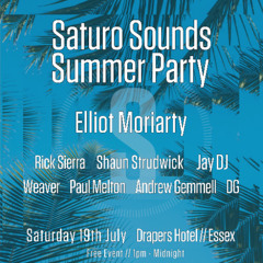 Rick Sierra LIVE @ Drapers Hotel Colchester UK - Saturo Sounds Summer Party