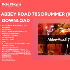 How to Download Abbey Road 70s Drummer (KONTAKT)