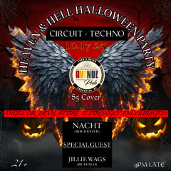 Heaven&Hell Halloween Promo -CIRCUIT SET ( Heaven & Hell Halloween **10.17.25**  at  Avenue Pub)