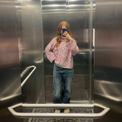 in front of the station