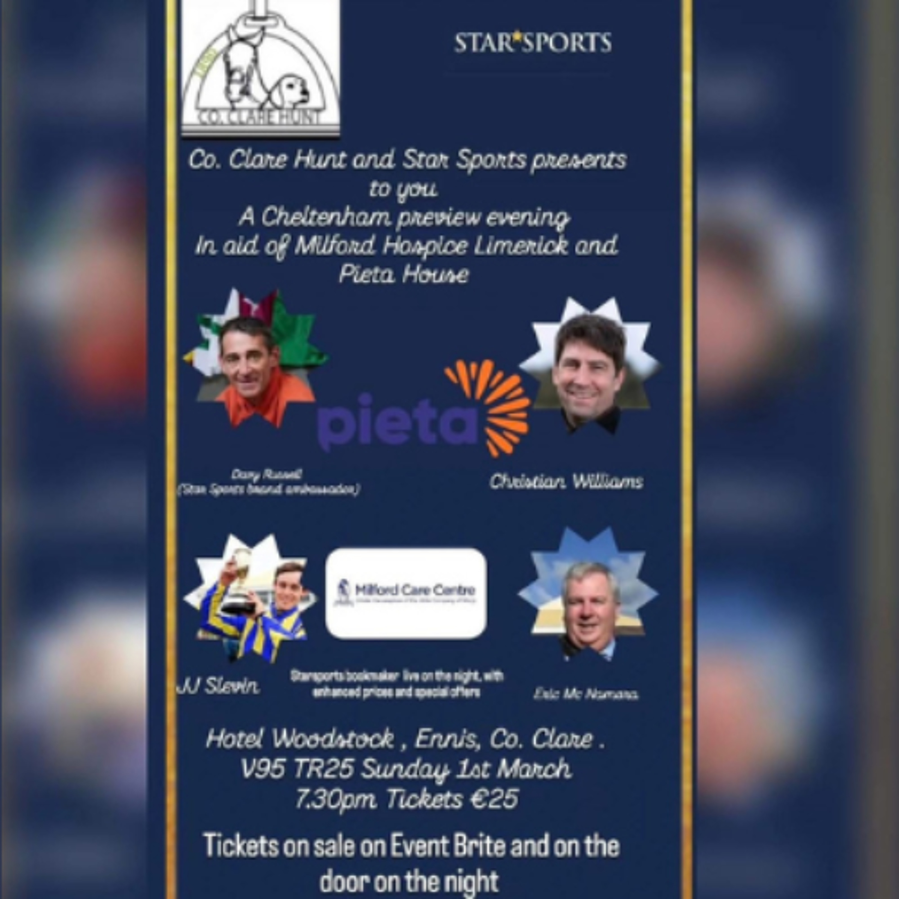 Cheltenham Preview Night In Aid Of Pieta House & Milford Hospice