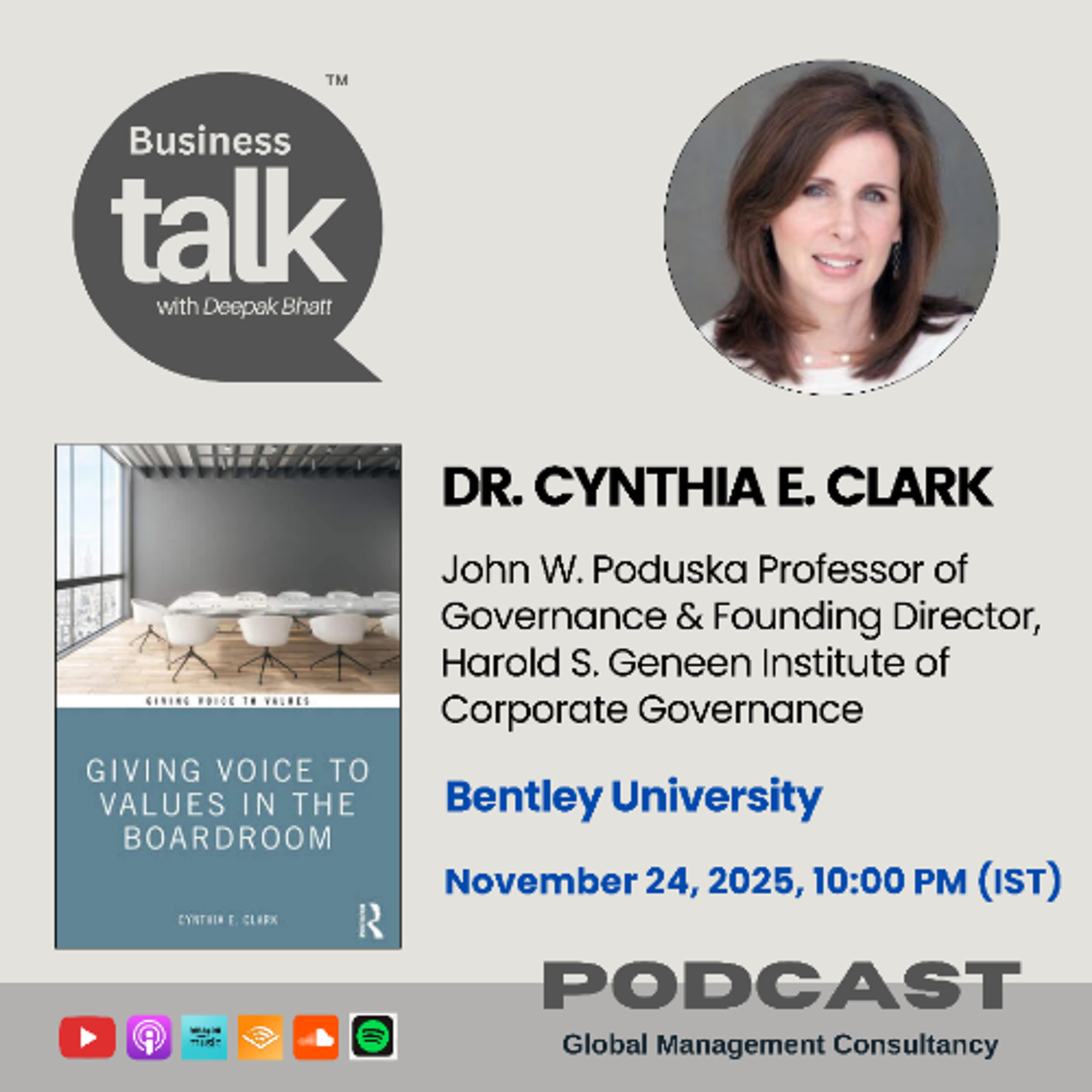 How to Give Voice to Values in the Boardroom: Dr. Cynthia Clark Explains
