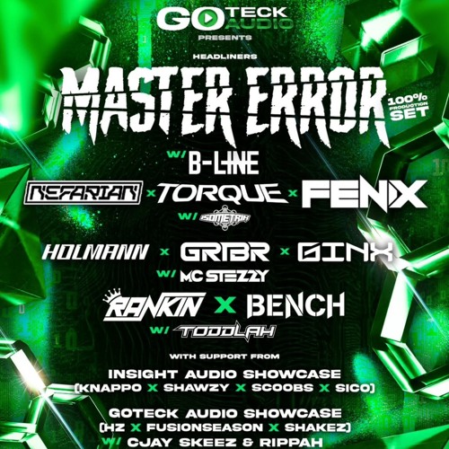 BROOKY - GOTECK AUDIO: MASTER ERROR (100% PROD SET) W B-LINE & MORE COMP ENTRY