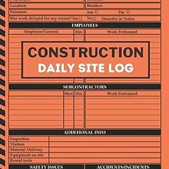 Construction Daily Site Log Book ee