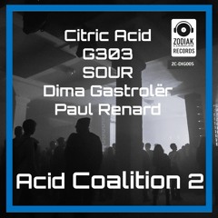 ZC-DIG005 - Paul Renard - Silver Nights - Acid Coalition 2 EP - Zodiak Commune Records