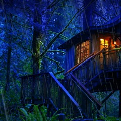 Rainy Night In Enchanted Treehouse (75 Minutes)