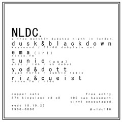 NLDC6 - Riz & Cue 0.00 / Yod & Dott 0.59 / Dusk & Blackdown 1.58 / Fearless Dread 3.00 / Tunic 3.57