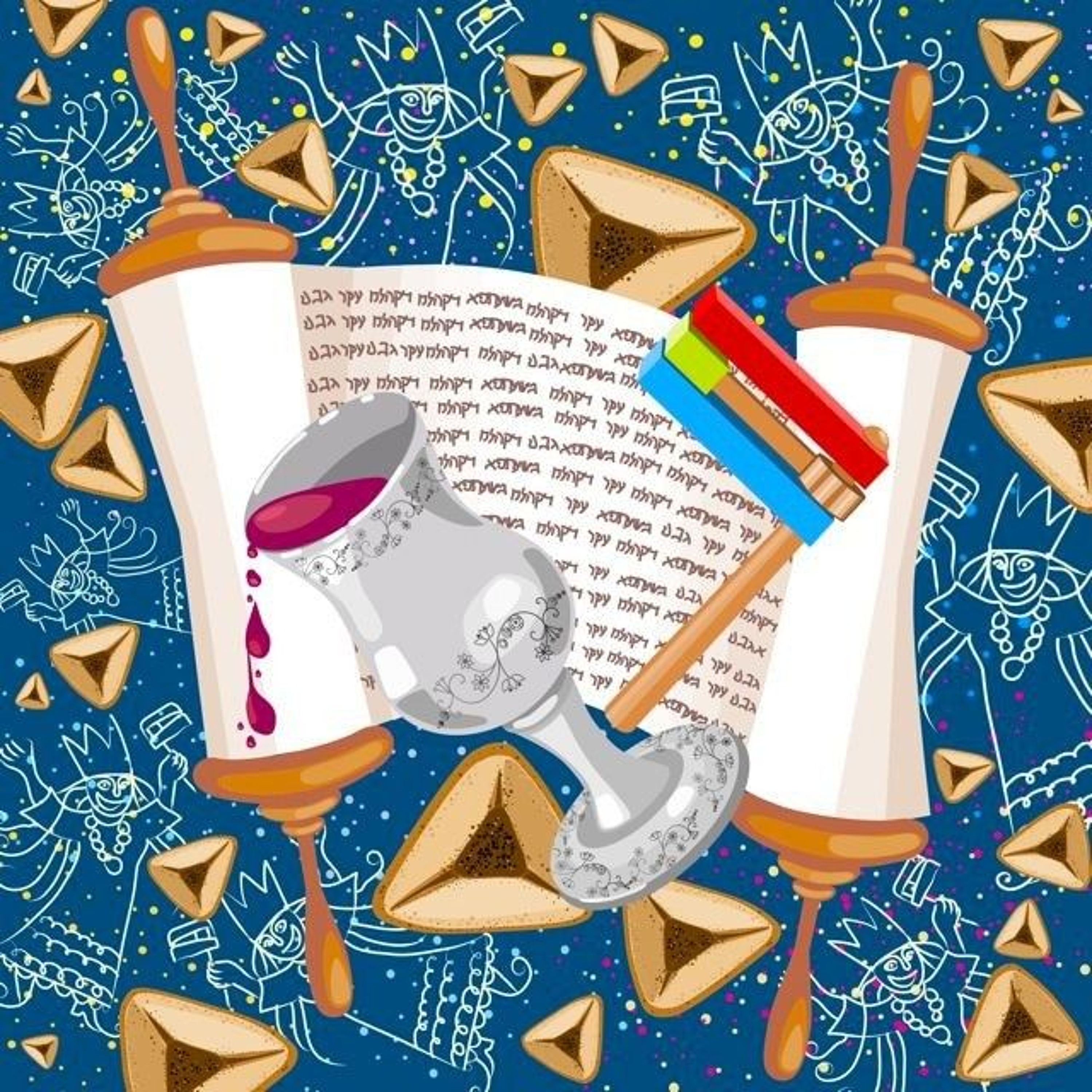 Purim Parties at Night episode artwork