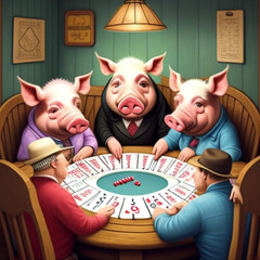 pig poker. (Monologue by Reverend Charleston White)