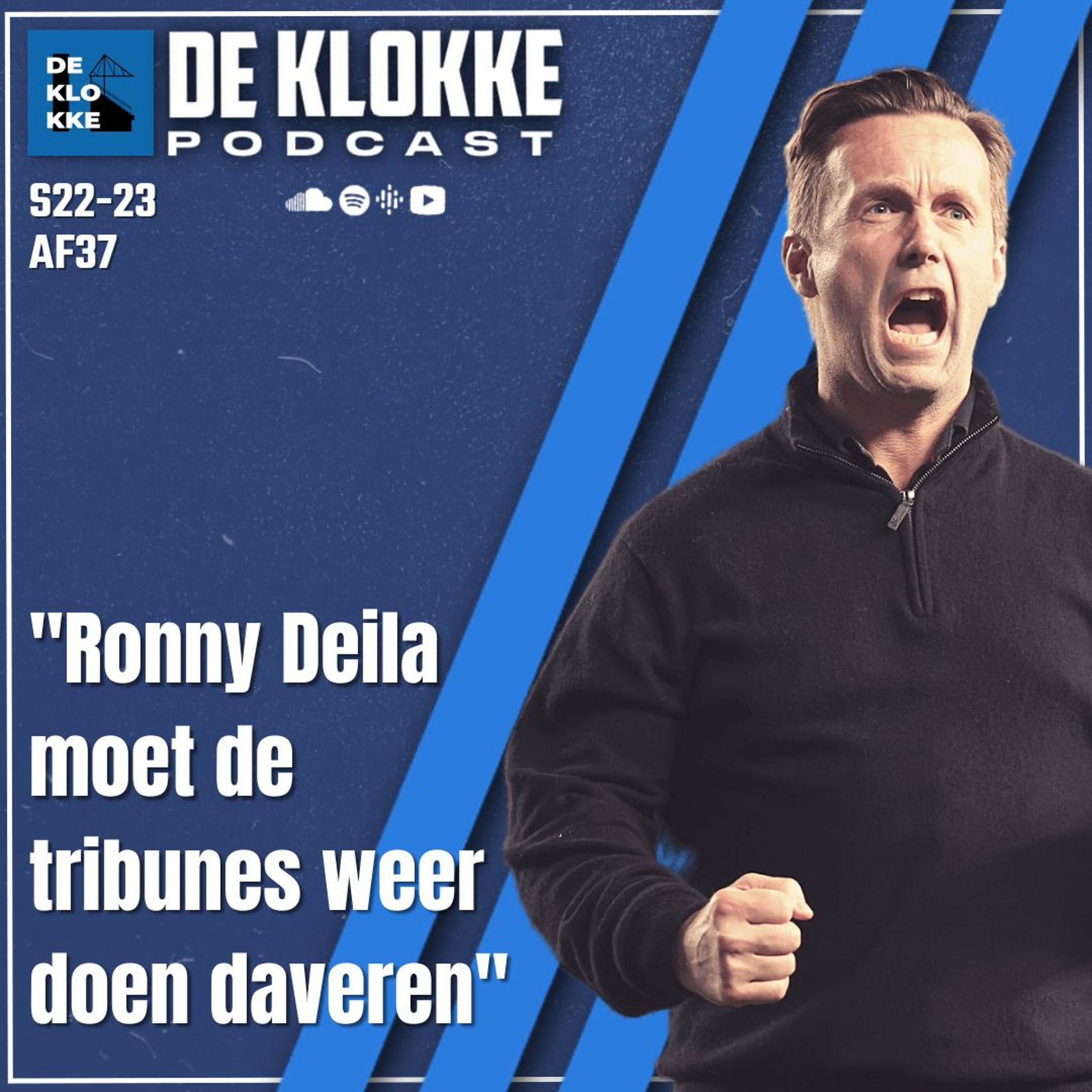 De Klokke S22-23 E37 "Ronny Deila moet de tribunes weer doen daveren" episode artwork