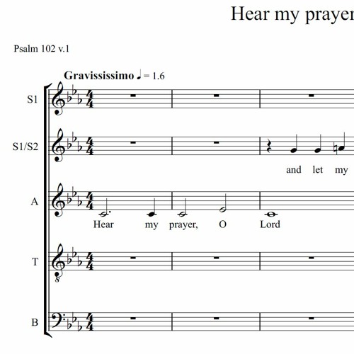Hear My Prayer O Lord - Henry Purcell (~1.6 bpm)