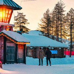 Snow Village (Free download)  Lofi Harp ~ FINLAND ~ ROVANIEMI 🎄 Happy Christmas Chill Vibes 🎁