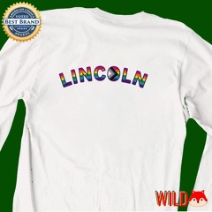 Lincoln pride curved logo shirt
