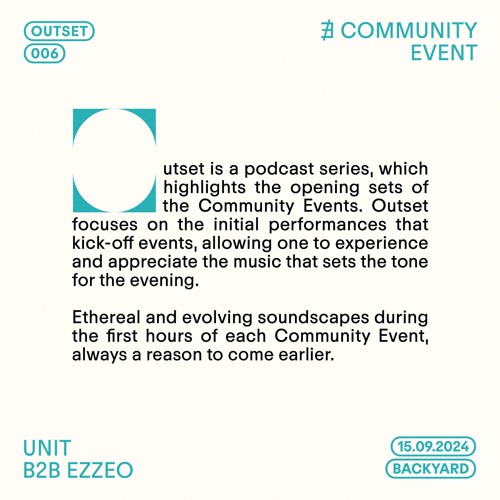OUTSET ⑥ UNIT B2B EZZEO
