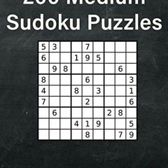 get [❤ PDF ⚡]  200 Medium Sudoku Puzzles: Large Print Edition free