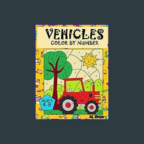 Planes, Trucks, Cars Coloring Book For Kids Ages 4-8: Vehicles