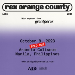 REX ORANGE COUNTY LIVE IN MANILA Oct 8, 2023