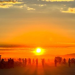 Burning Man 2022 - Deep playa sunrise