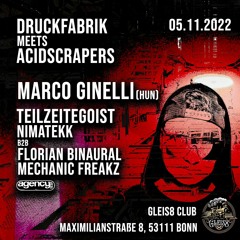 Marco Ginelli - GLEIS8 Club Bonn (GERMANY) 2022.11.05.