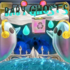 ♻️ BABY GHOSTS - RECYCLE ♻️ - light blue tree