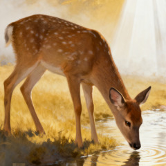 Com la cérvola deleix l’aigua