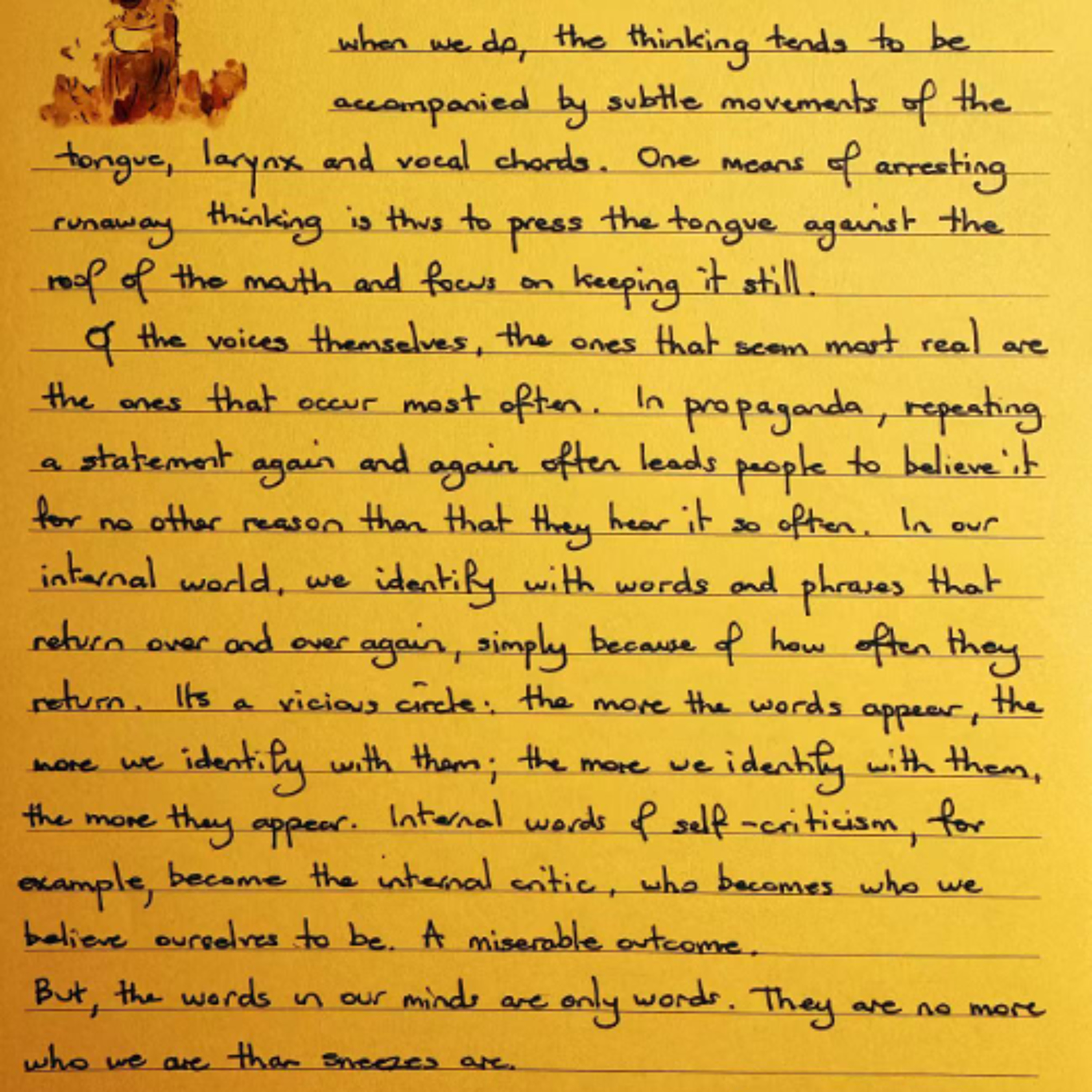 Nutrimento del Cuore - Foglietto Giallo del 25 novembre 2025 sulla nostra identificazione con le parole