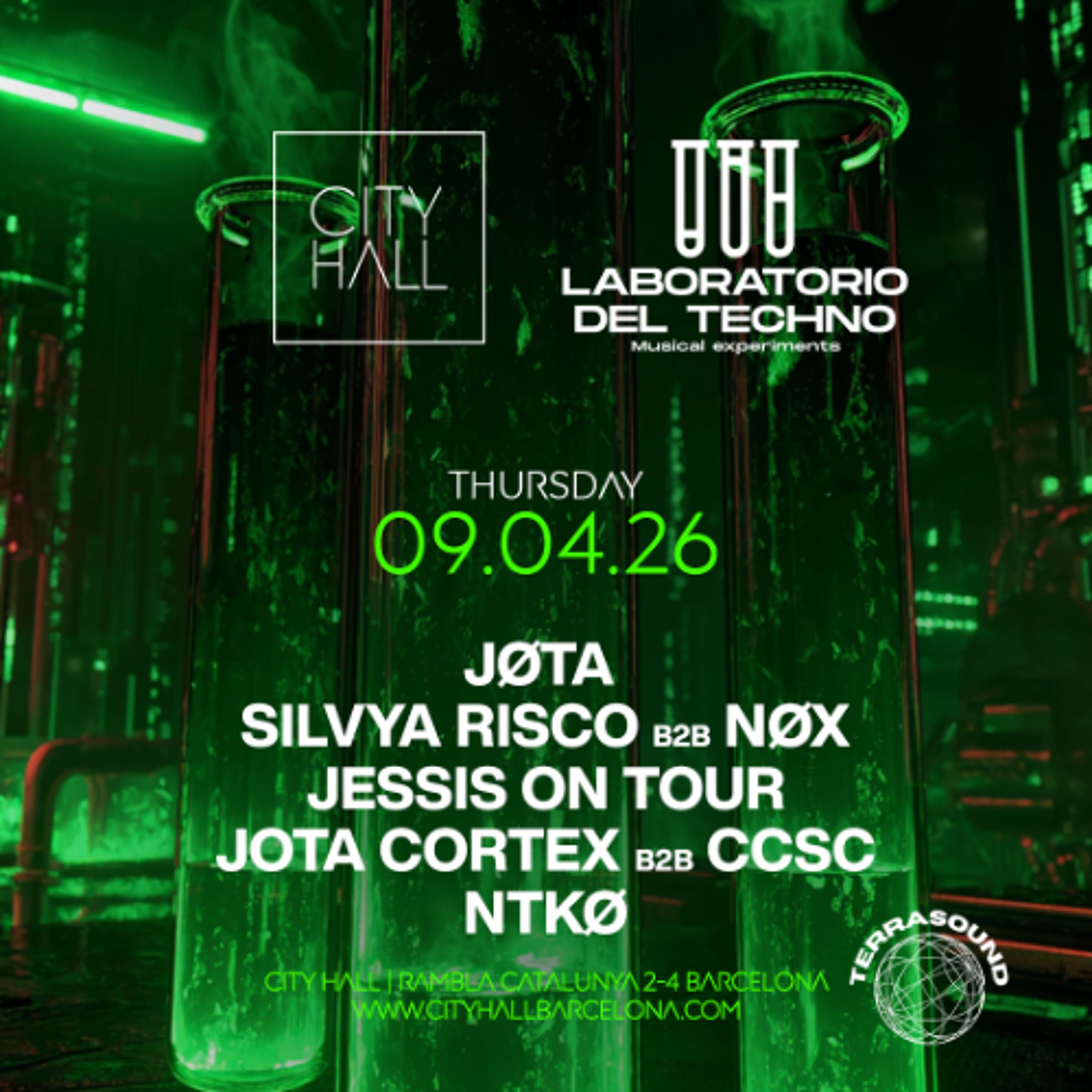 SILVYA RISCO B2B NØX 'Laboratorio del Techno' - CITY HALL BARCELONA (09.04.26) episode artwork