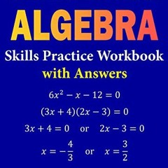Get EPUB KINDLE PDF EBOOK Master Essential Algebra Skills Practice Workbook with Answers (Improve Yo