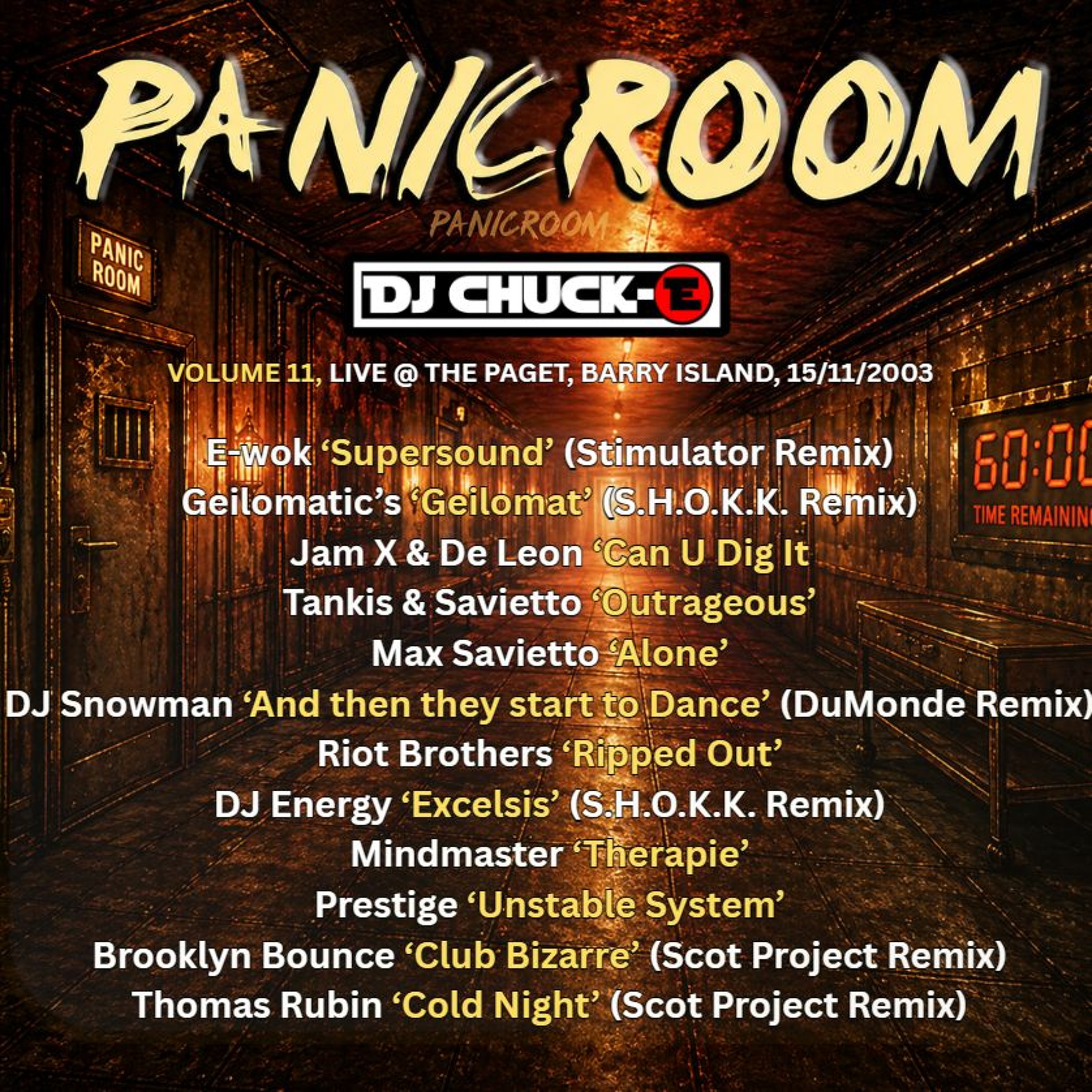 Volume 11 - Live @ Panic Room, Barry Island, 15/11/2003 episode artwork