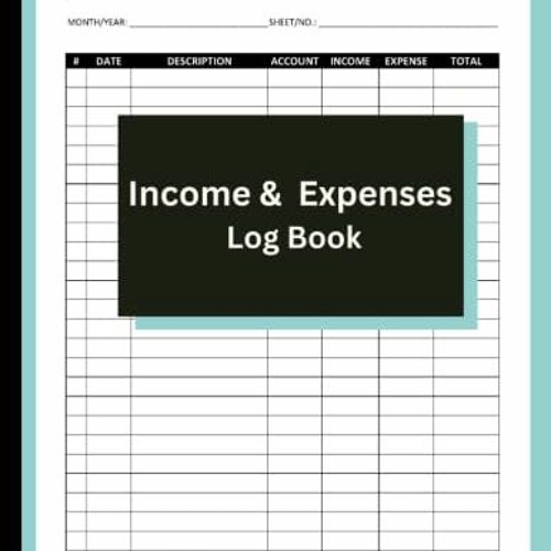 Stream = and Expenses Log Book, Simple Ledger for