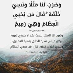 قال من يحيي العظام وهي رميم، من سورة يس - القارئ أحمد زغلول