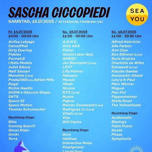 Seayou-Festival 2023 Aftershow@Drifter´s Club (Cut-First Hour)